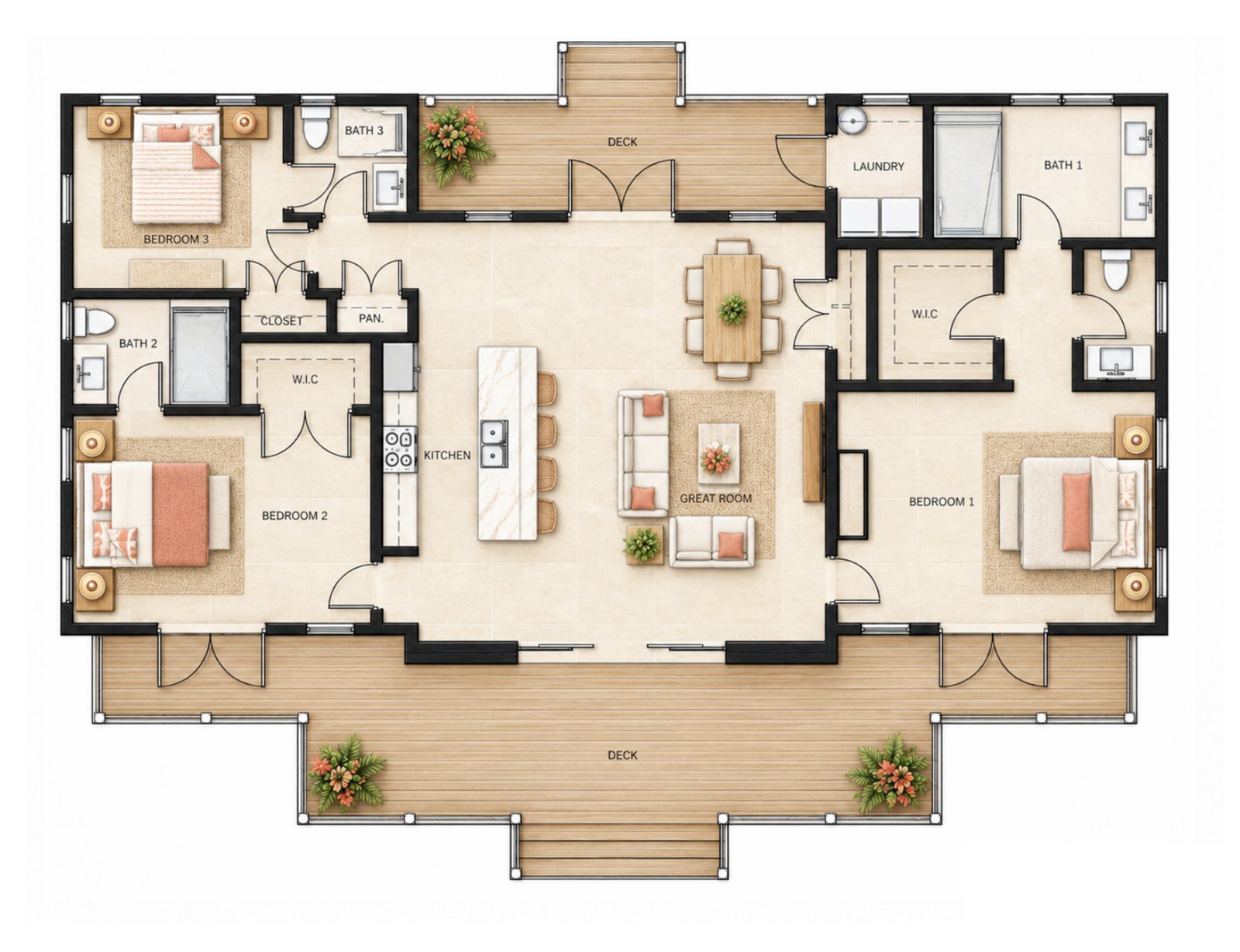 Floor plan of The Galleon