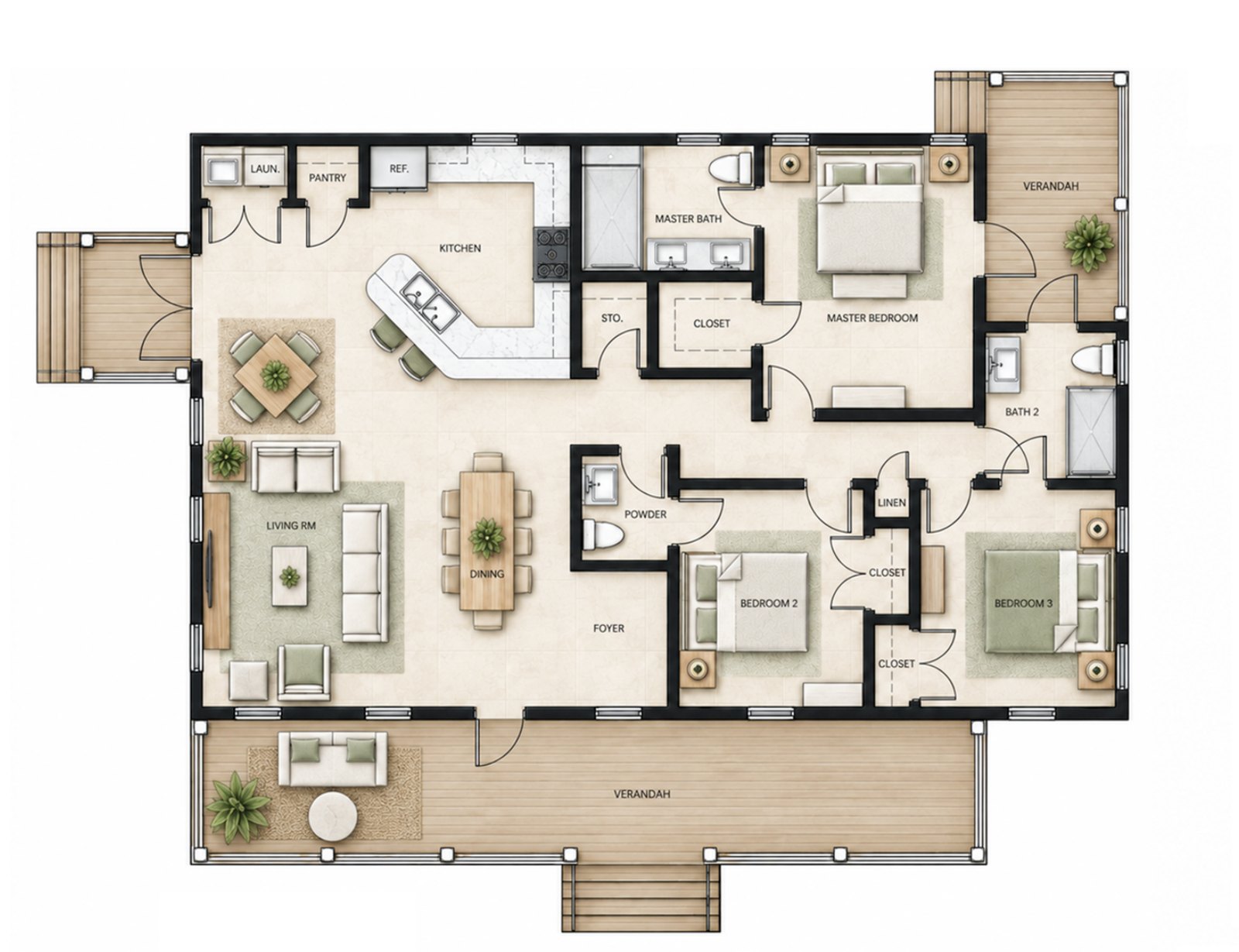 Floor plan of The Brigantine