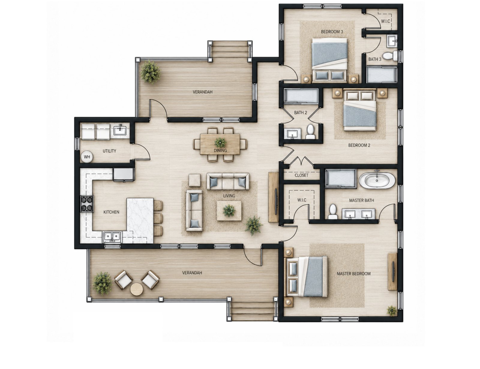 Floor plan of The Sloop