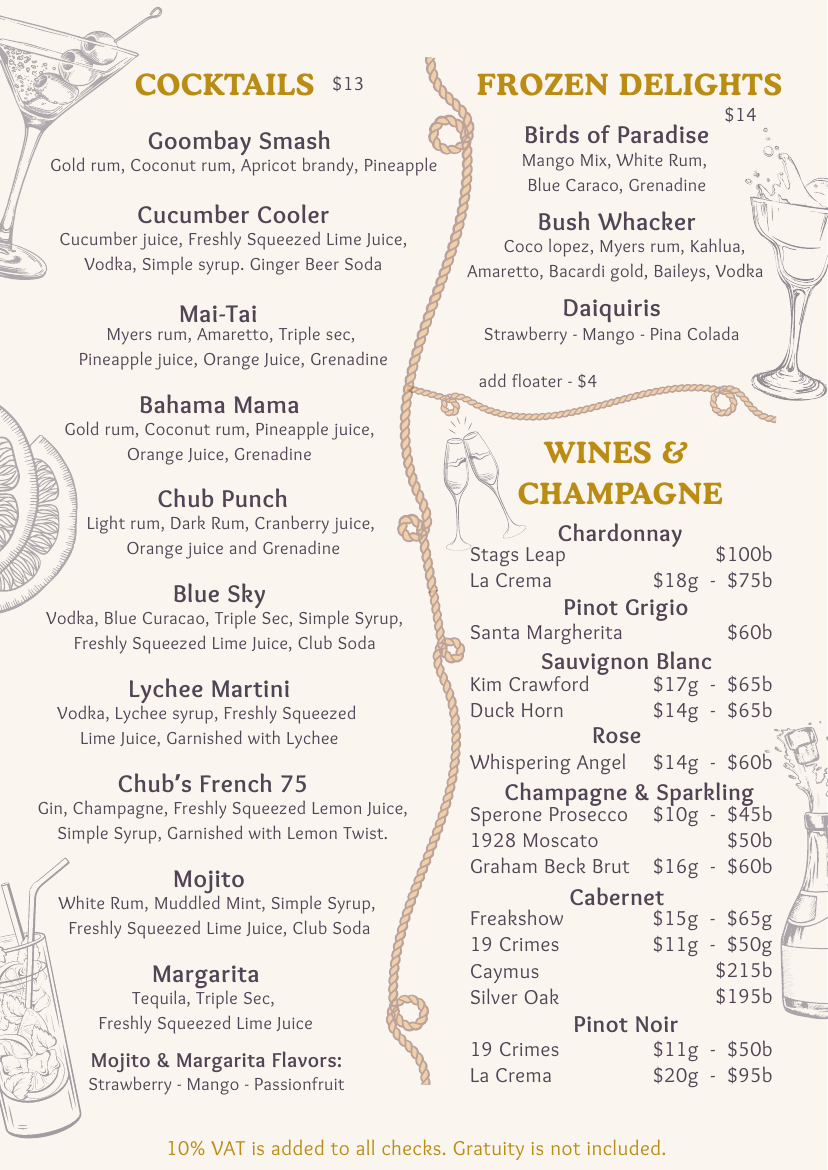 Dinner Menu — page 5